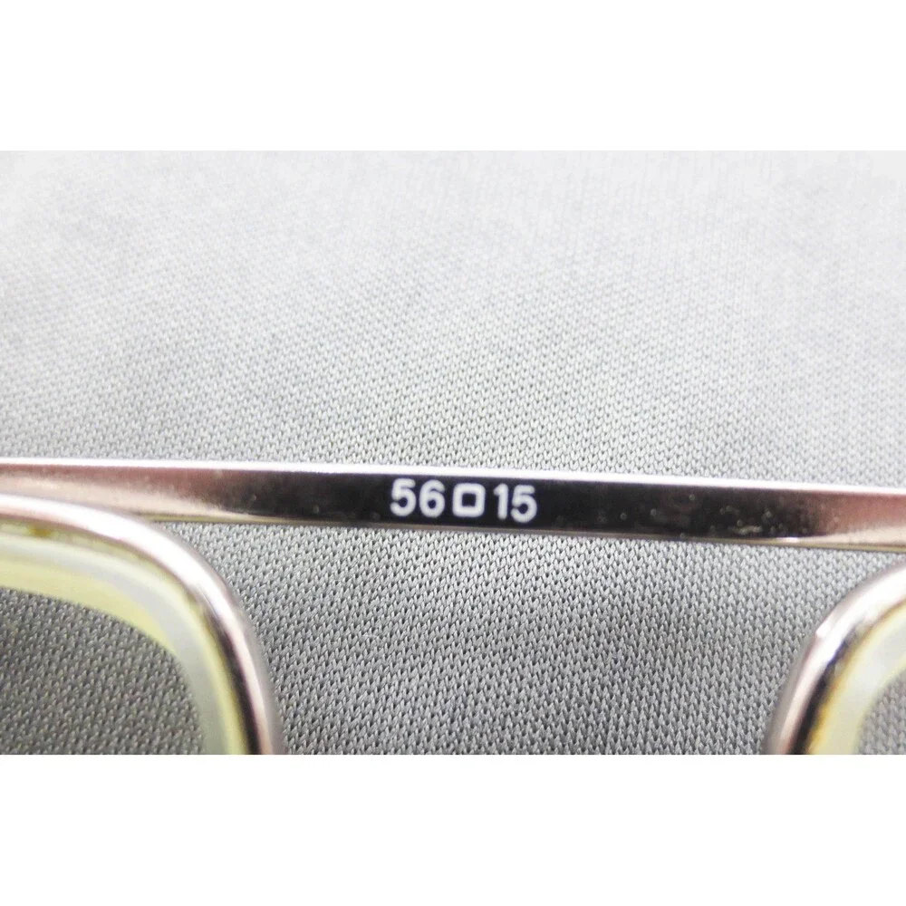Ferrari Vintage Aviator Eyeglass Frames Gold Silver Italy F65 91L 56-15 140